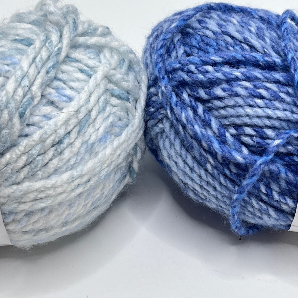 Loops & Threads Charisma & Impressions Yarn Sapphire Cloud Multi Blue 2 Skeins